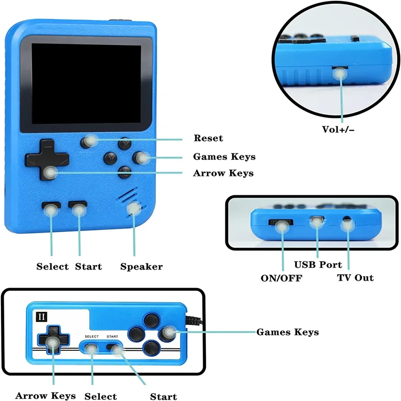 NEW Retro Mini Video Game Console 8-Bit Handheld Game Player