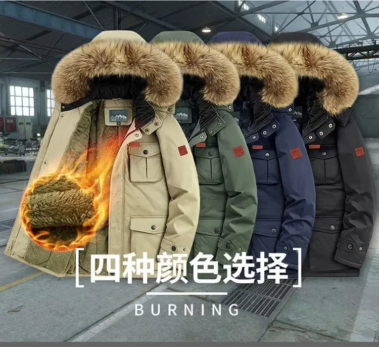 Plus Size 8XL Men Parkas Hooded - Thick Warm Winter Jacket Coat - Product Details