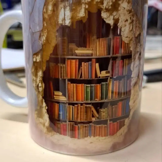 Creative Mark Cup Coffee Cup Tea Cup Christmas Gifts 3D Effect Wall Crash and Book Shelf - Image 2