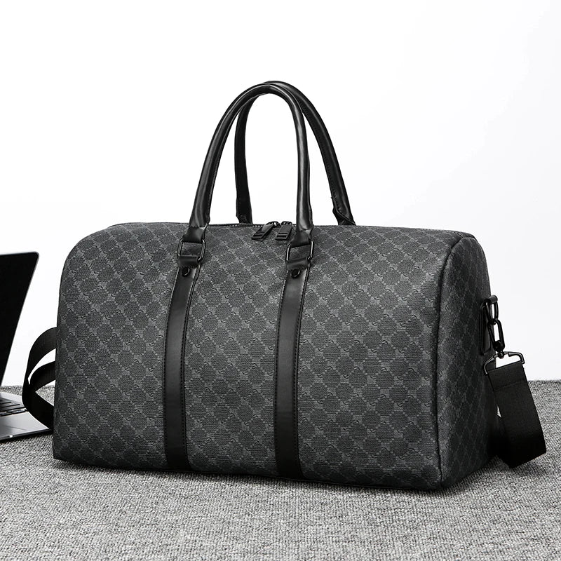 Men’s Black Traveling Bag Large Capacity Business Travel Luggage Bag