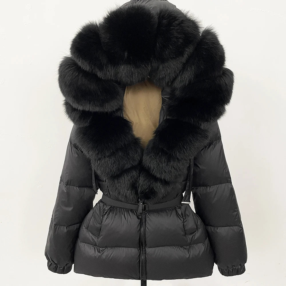 OFTBUY 2025 Winter Clothing Puffer Jacket Women Real Fox Fur Hooded Thick Warm 90% White Duck Down C - Gallery image 13
