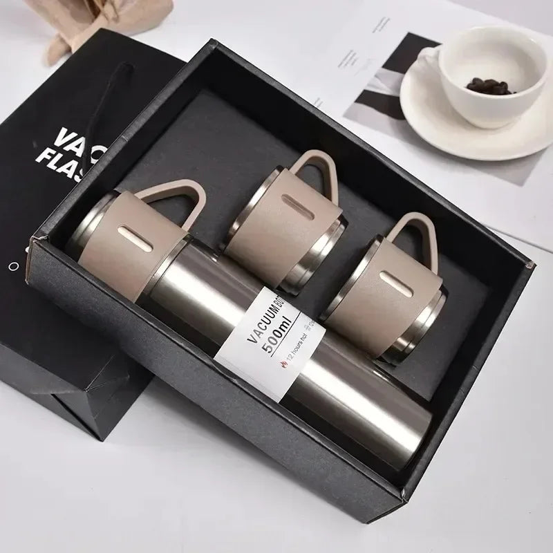 500ML 304 Stainless Steel Vacuum Insulated Bottle Set Office