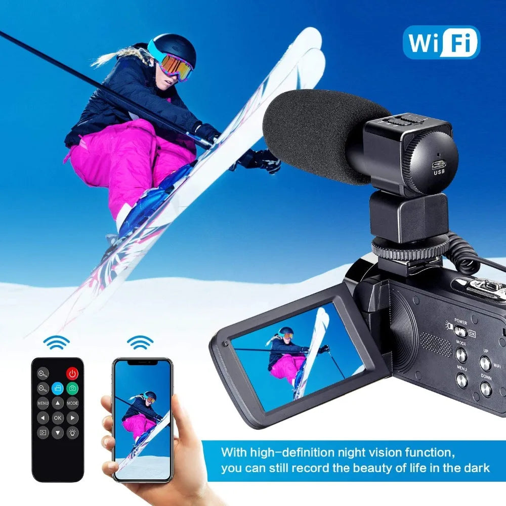Full 4K Camcorder Professional YouTuber Digital Video Cameras Live