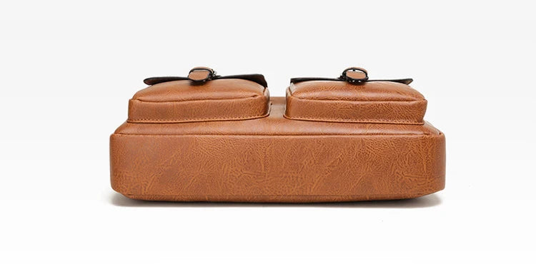 Luxury Brand Man Business Briefcase Bag PU Leather Messenger