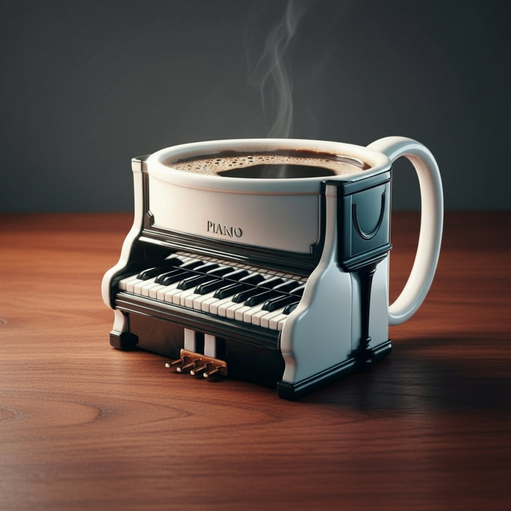 Guitar Coffee Mug - Musical Instrument Ceramic Cup | Gift