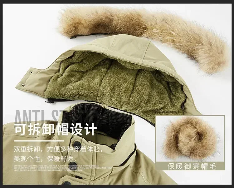 Plus Size 8XL Men Parkas Hooded - Thick Warm Winter Jacket Coat - Product Details