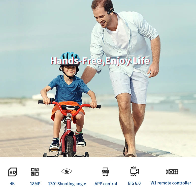 Head Wearable Vlog Camera for YouTube Video, Ordro EP6 PLUS FPV WiFi