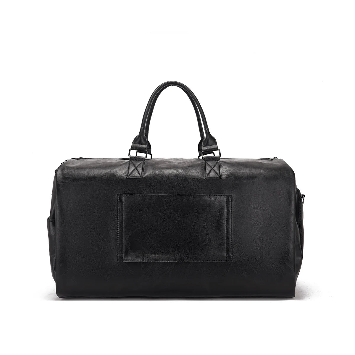 Leather oil wax pattern foldable and expandable multifunctional