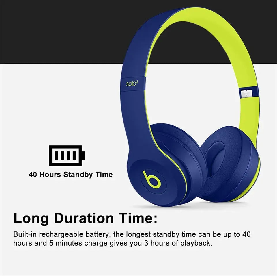 brand Beats SOLO3 Bluetooth Headset Wireless Headphone 360Degree Surround HIFI Sound Music Gaming He - Gallery image 14