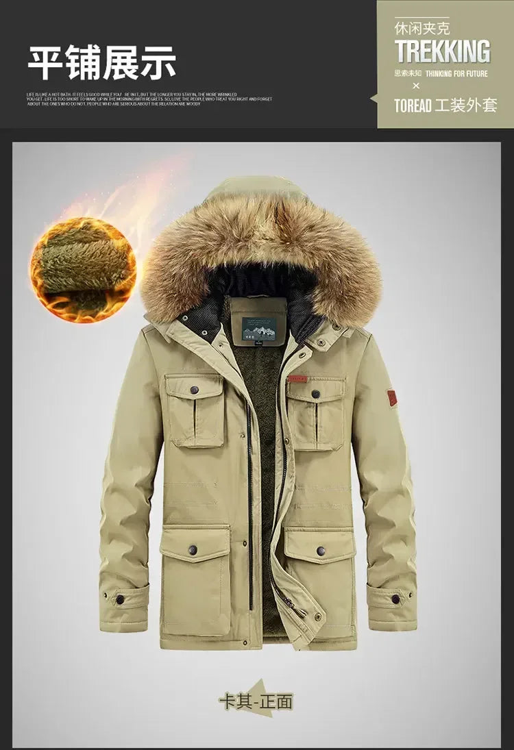 Plus Size 8XL Men Parkas Hooded - Thick Warm Winter Jacket Coat - Product Details