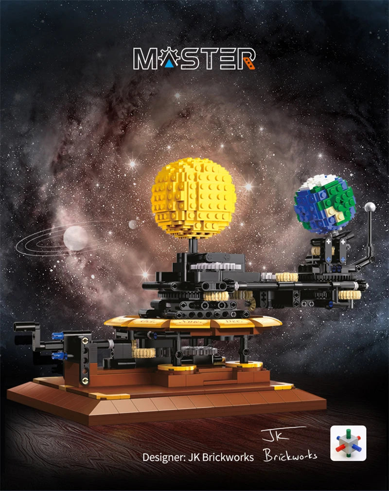 Cada 865PCS City Solar System Earth and Sun Clock Building Blocks Science Experiment Education Brick - Gallery image 7