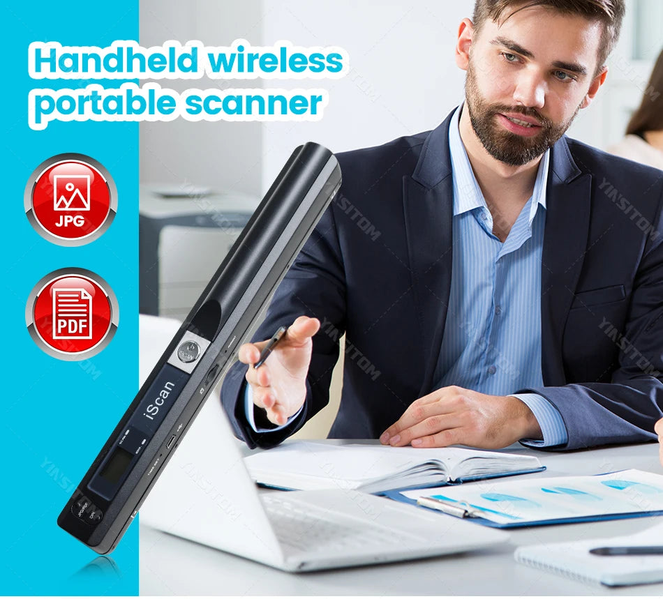 Portable Document Scanner A4 - 900DPI Handheld | iScan01 - Product Image 8