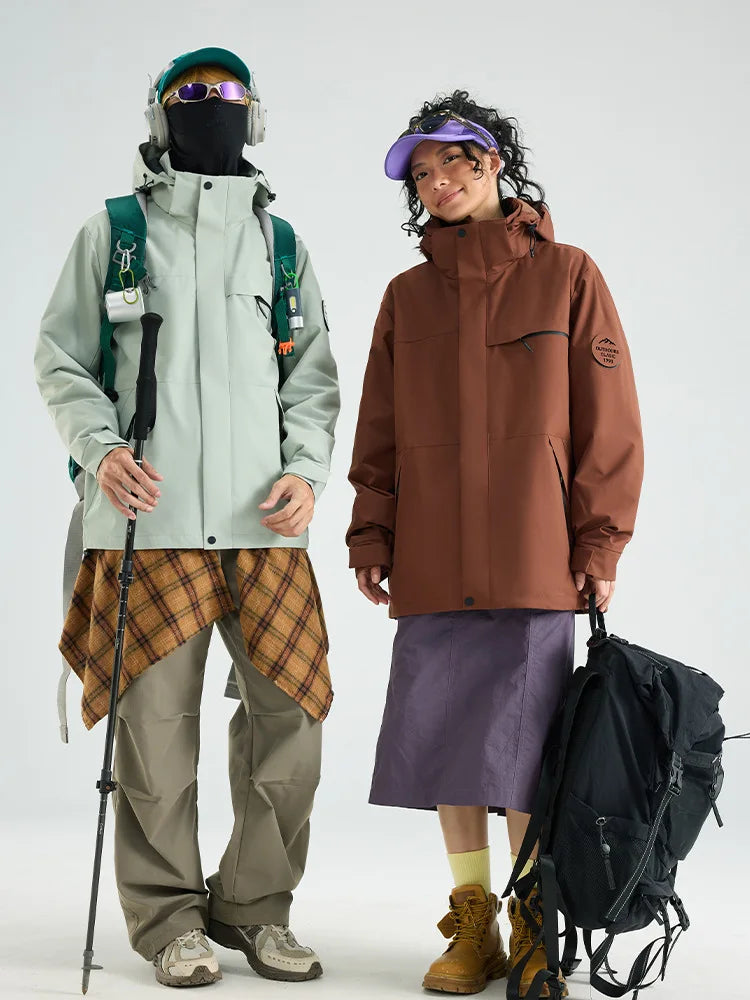 Neutral New Down Jacket 3-in-1 Adventure Thickened Warm Windbreaker Casual Travel Cold Protection Au - Gallery image 8