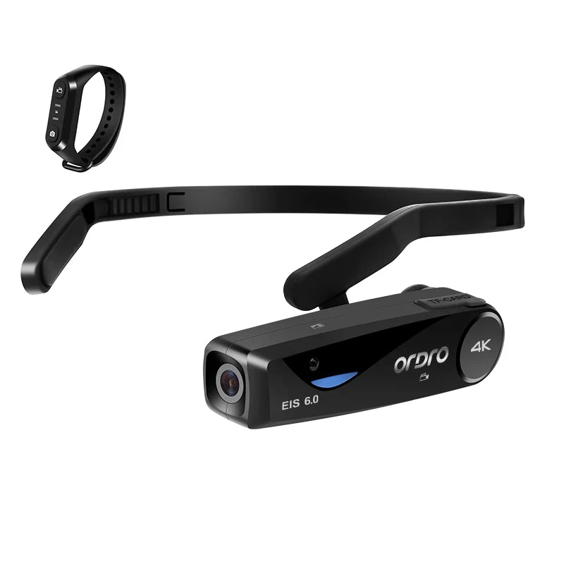Head Wearable Vlog Camera for YouTube Video, Ordro EP6 PLUS FPV WiFi