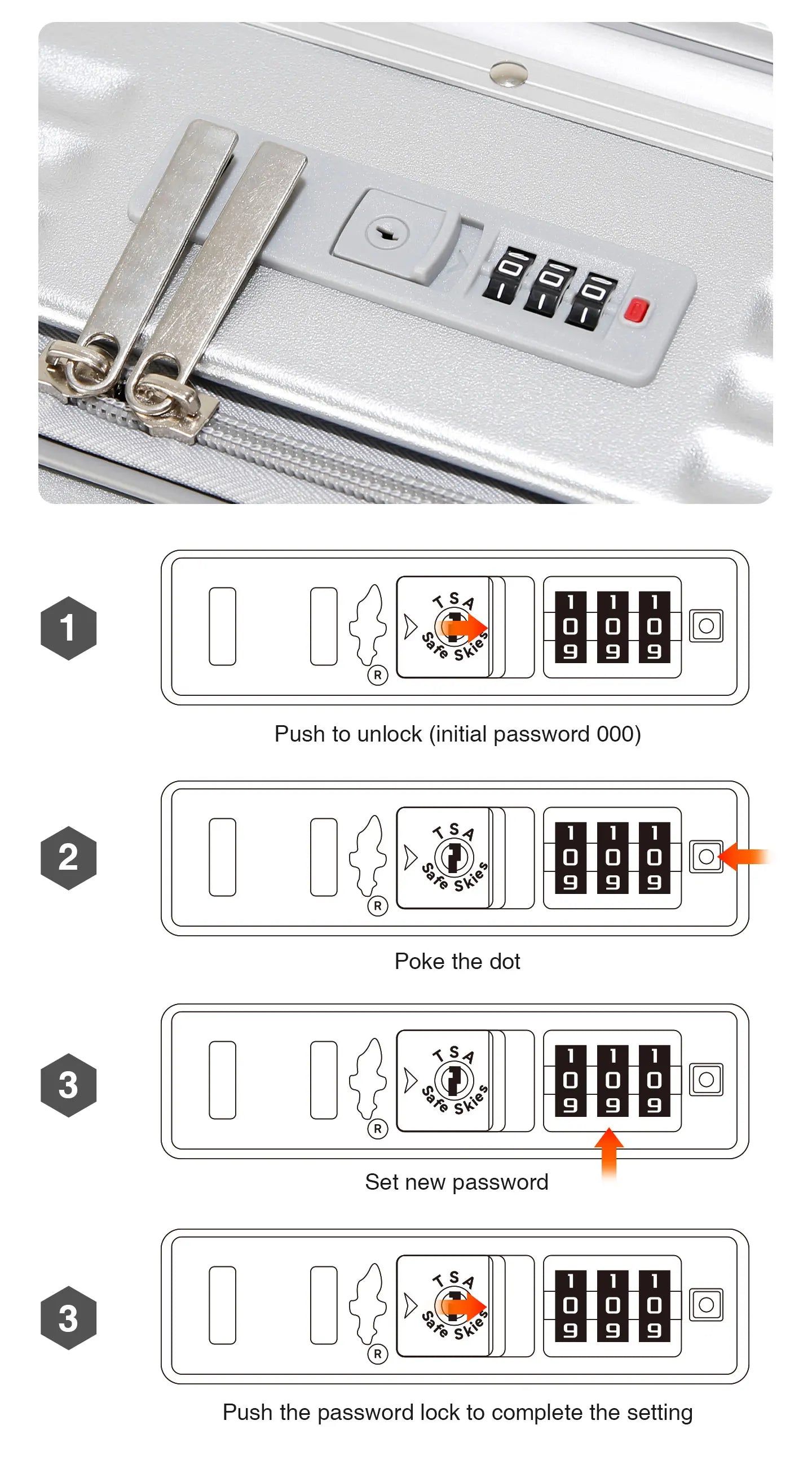 AIWEINY 2025 Aluminum Frame Suitcase PC Hard Shell Pressure-Resistant Travel Luggage, 360° Silent Sw - Gallery image 22