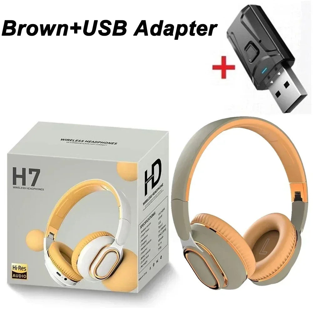 H7 Tv Bluetooth Headphone Wireless Headphone With USB Adaptor Headset Noise Cancelling Stereo Bass E - Gallery image 23