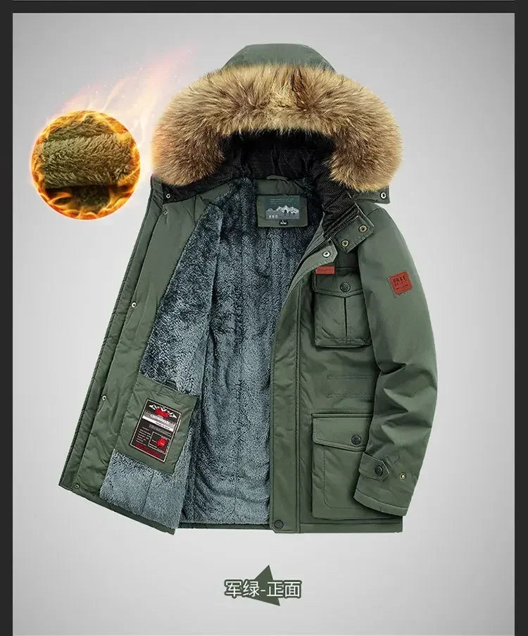 Plus Size 8XL Men Parkas Hooded - Thick Warm Winter Jacket Coat - Product Details