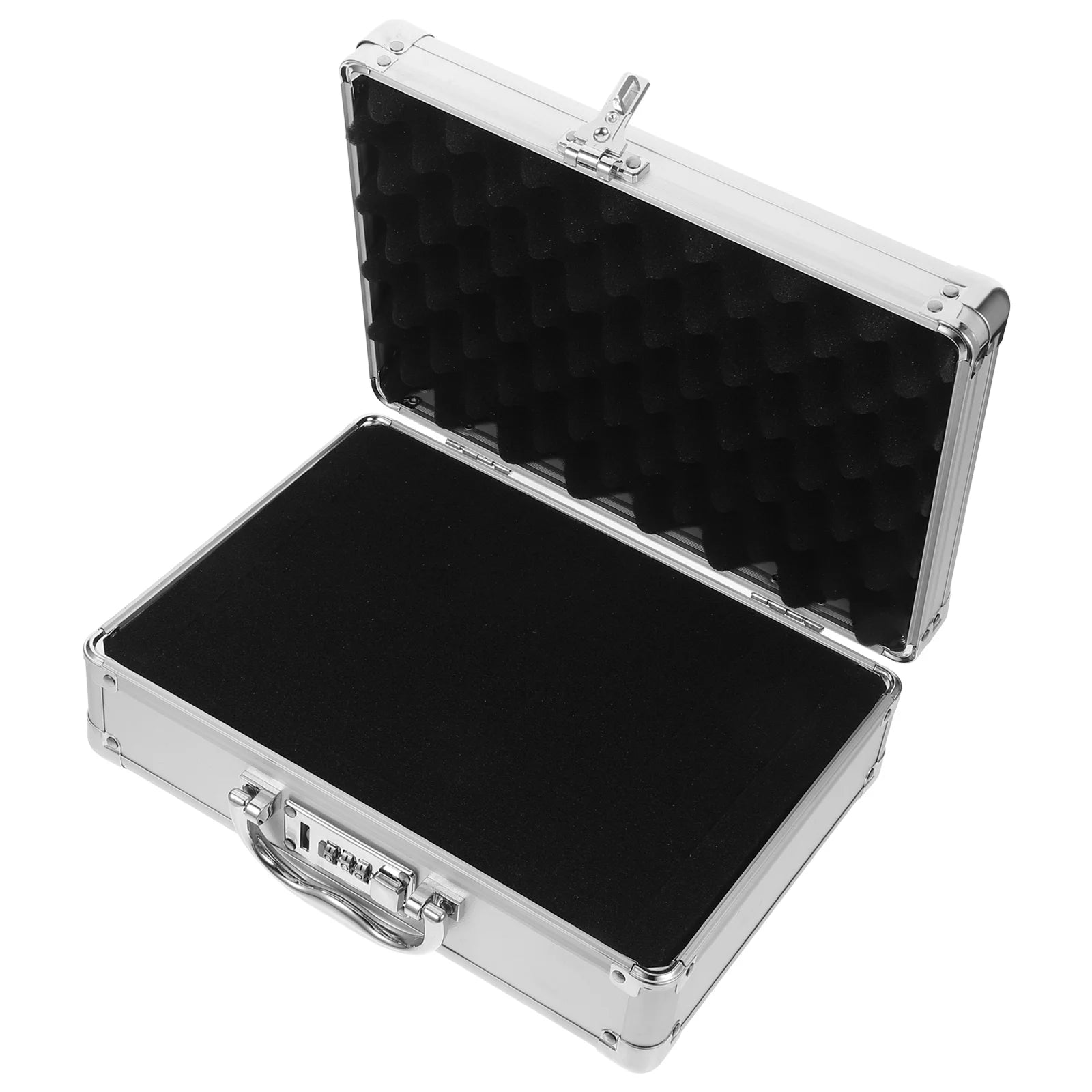 Aluminum Alloy Briefcase for Men Small Tool Chest Padded Portable Case Reinforced Structure Convenie - Additional view