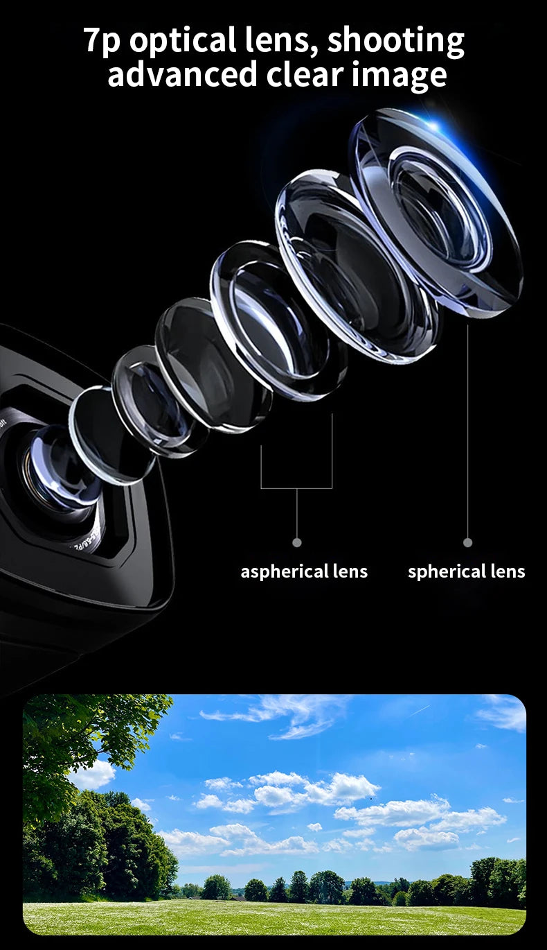 Ordro EP8 Head Wearable Action Camera Vlog 4K 60fps for YouTube