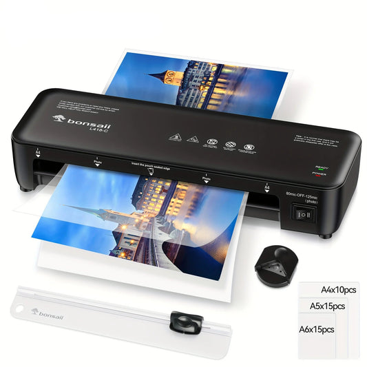 BONSAII Laminator 9 inch - 4-in-1 Never Jam with 40 Sheets