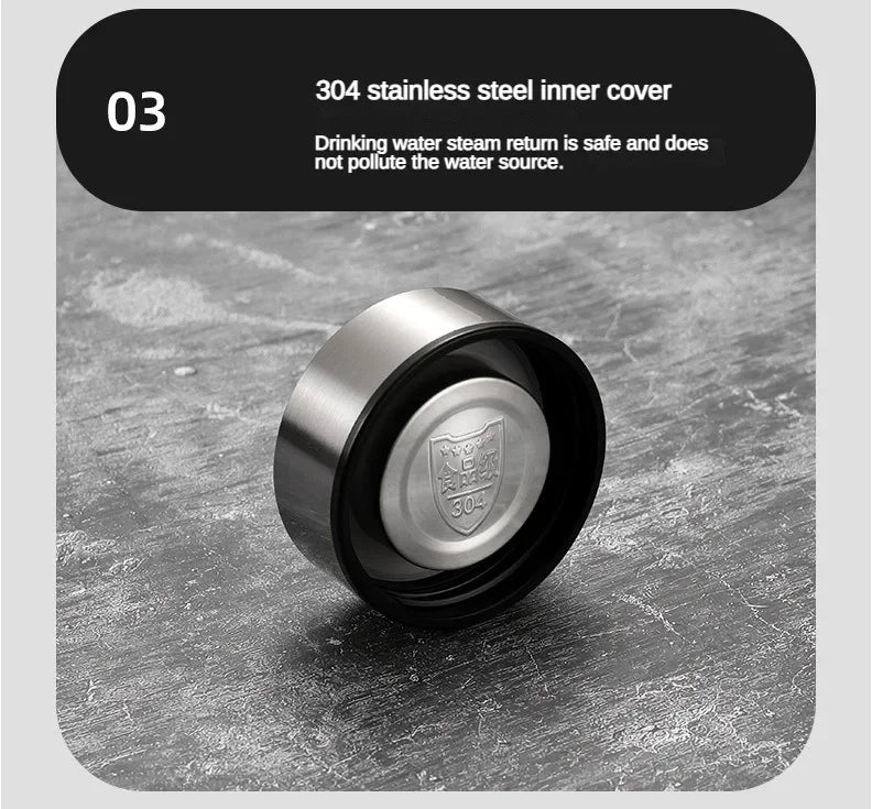 500ML-1Liter Stainless Steel Thermos Bottle with LED Temperature