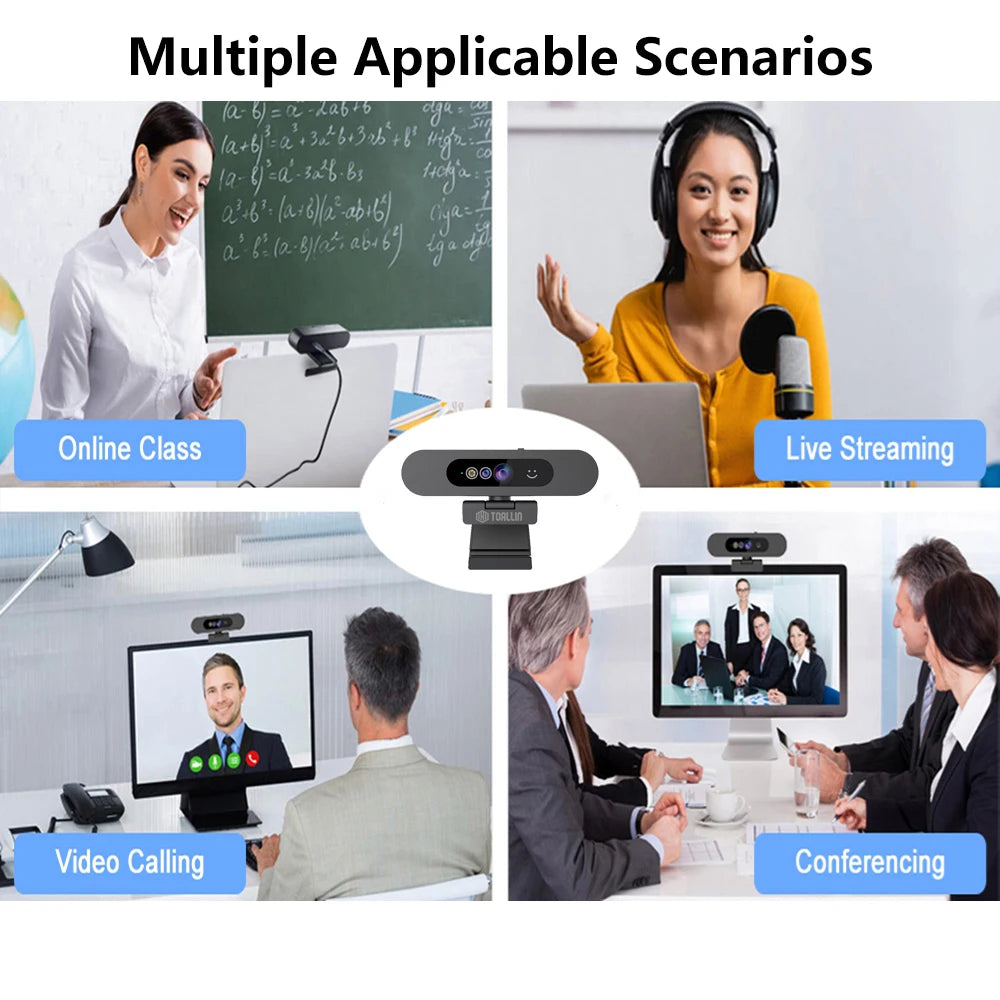 Webcam 2K 1080P - Face Recognition Camera USB | TOALLIN - Product Image 10