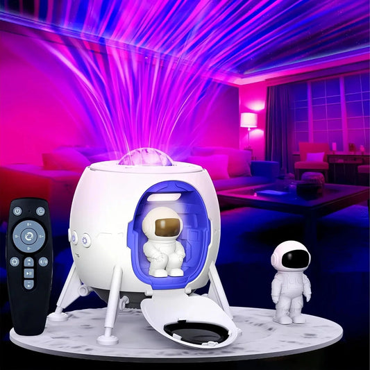 Space Lander Astronaut Galaxy Light Projector Spacecraft Night Light For Bedroom - Main View