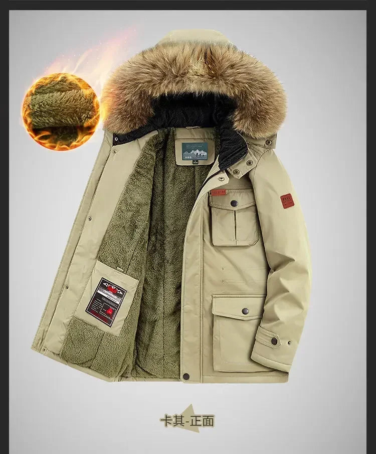 Plus Size 8XL Men Parkas Hooded - Thick Warm Winter Jacket Coat - Product Details