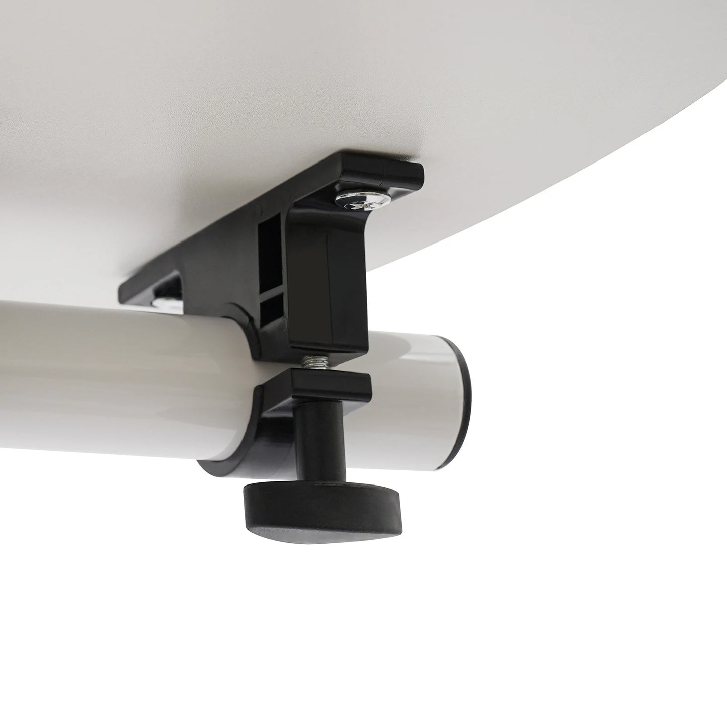 Height Adjustable White Computer Desk Stand with Wheels Adjustable Rolling Laptop Table Suitable for Bedroom, Living Room,...