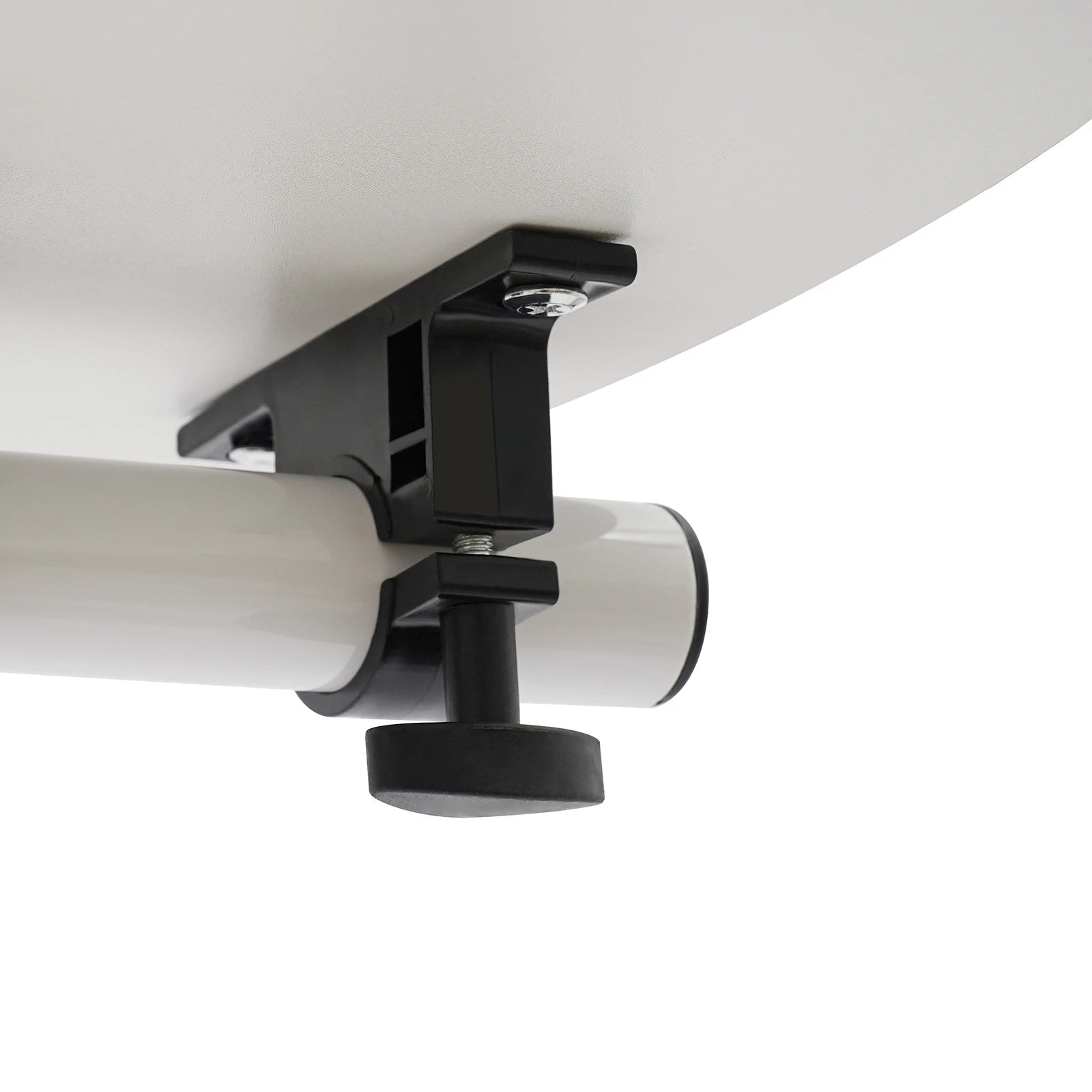 Height Adjustable White Computer Desk Stand with Wheels Adjustable Rolling Laptop Table Suitable for Bedroom, Living Room,...