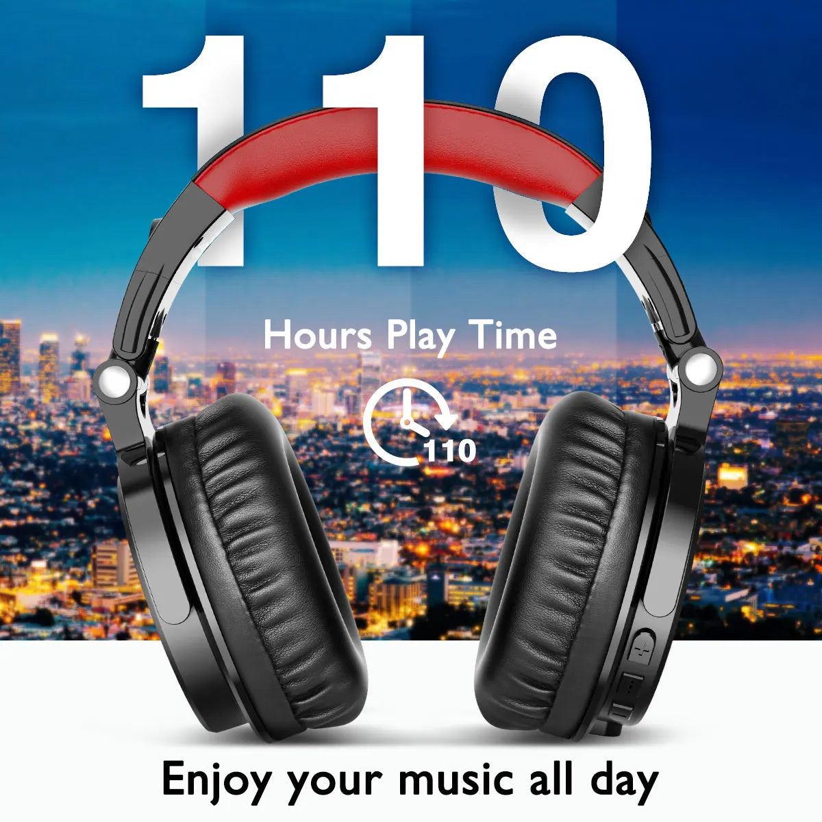 Oneodio Pro-M Wireless Headphones - 110H Playtime Gaming Bluetooth - Product in Use