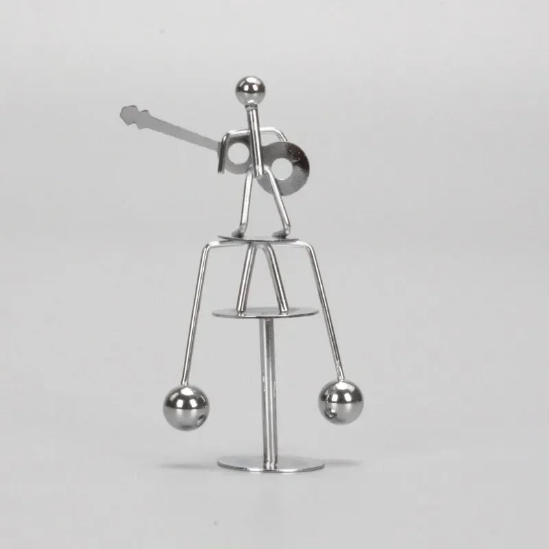 Stainless Steel Balance Ball Toy Creative Pendulum Cradle Iron Man