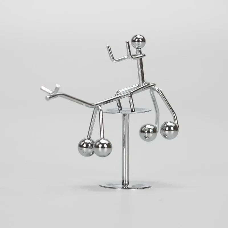 Stainless Steel Balance Ball Toy Creative Pendulum Cradle Iron Man