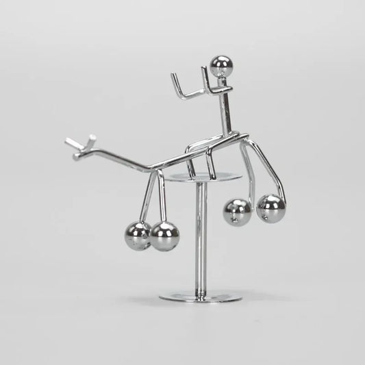 Stainless Steel Balance Ball Toy Creative Pendulum Cradle Iron Man