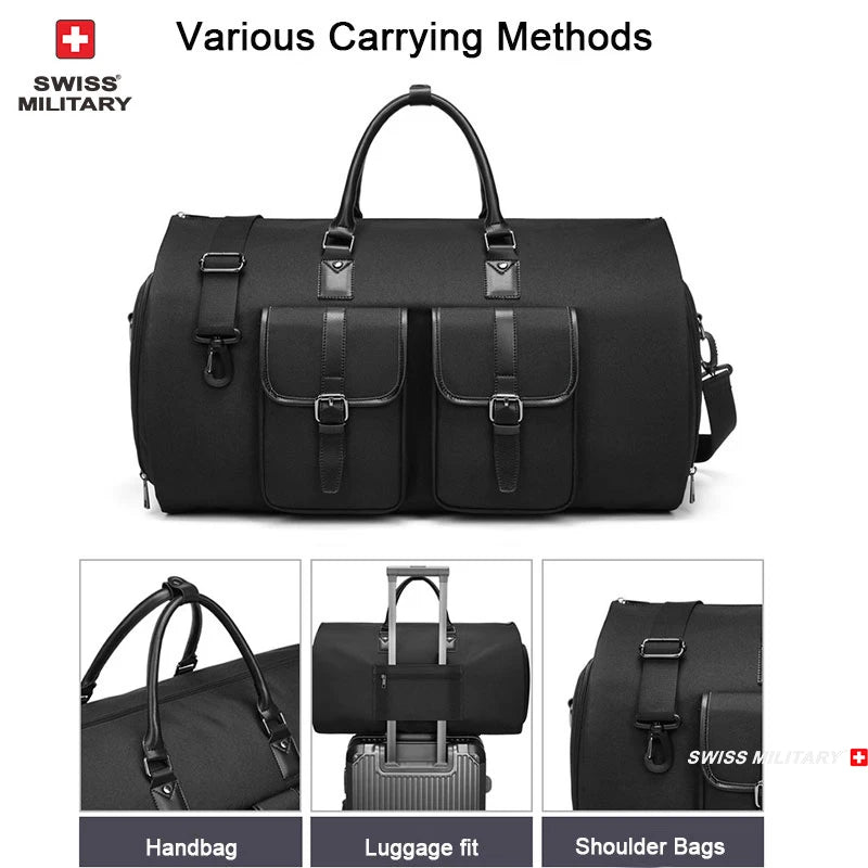 SWISS MILITARY New Men's Business Garment Bags Large Multifunctional