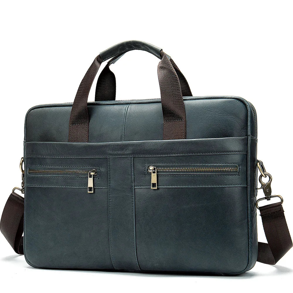 Natural Leather For Men Messenger Bags Man Briefcases Bag Business
