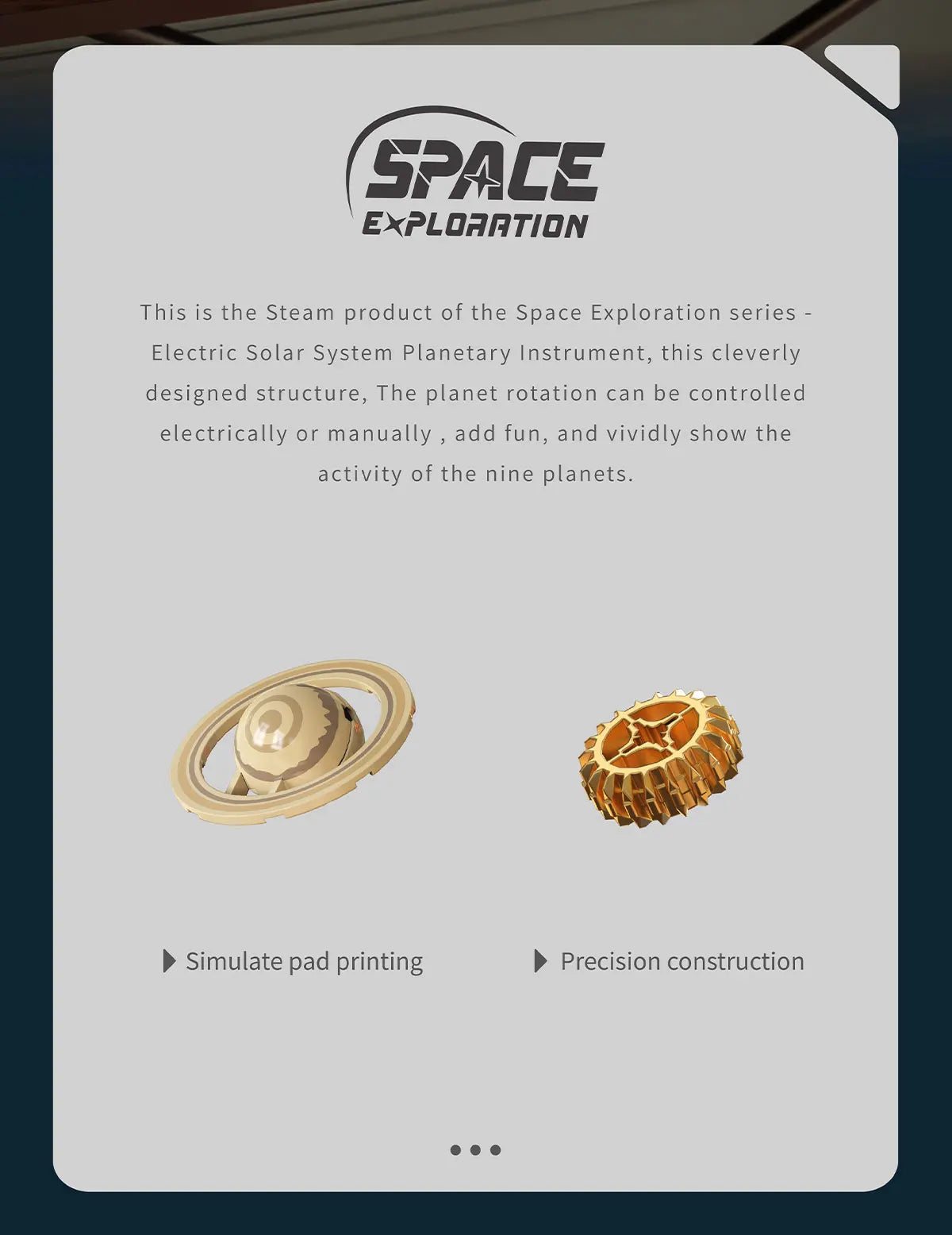 STEM Electric Rotating Universe Electric Solar System Light Building Blocks Sun Earth Model Space Sc - Gallery image 9