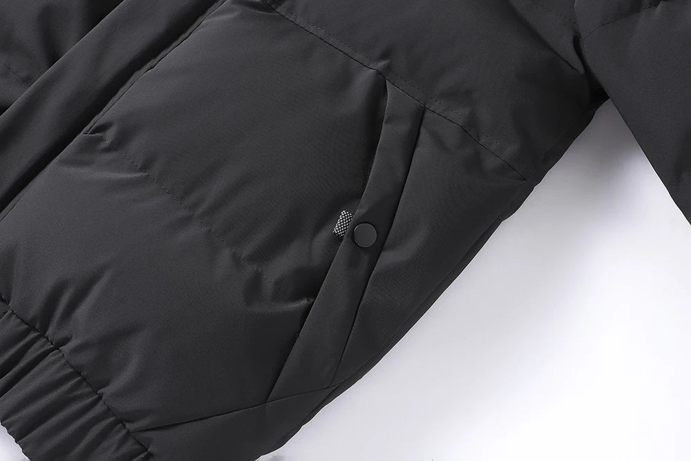 Men Parkas Thick Warm Hooded Coat Cotton-padded Puffer Jacket Man Casual Quilted Jacket Autumn Winte - Gallery image 9