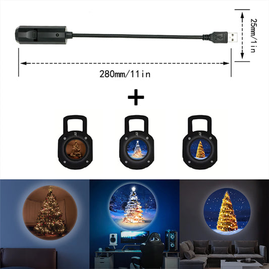 Christmas tree projection light - Front View