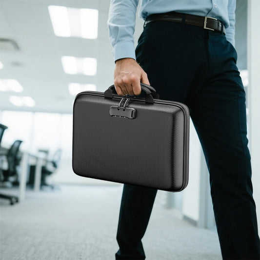 File Organizer With Lock Hard Shells Case Fireproof Box With 13 Pocket Accordion File Folder Portabl