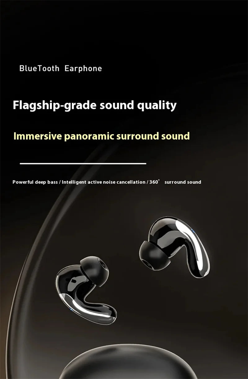 YAMAHA New Wireless Bluetooth Earphones Digital Display Call