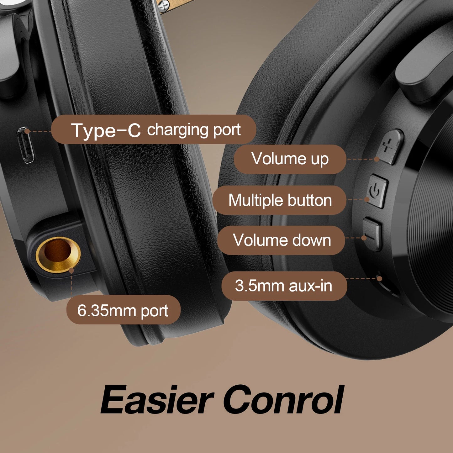 Oneodio Fusion A70 Bluetooth Headphones - Hi-Res Audio Studio DJ - Product Details
