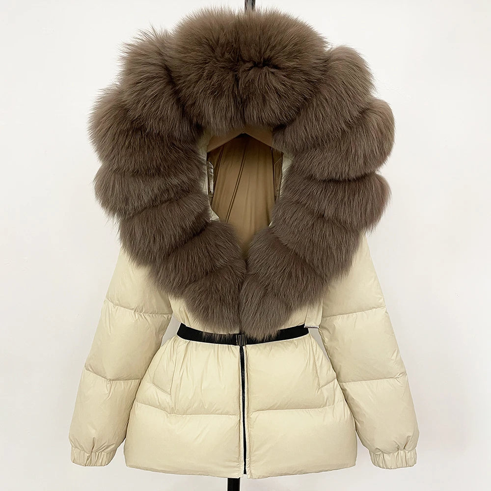 OFTBUY 2025 Winter Clothing Puffer Jacket Women Real Fox Fur Hooded Thick Warm 90% White Duck Down C - Gallery image 43