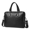SCHLATUM Genuine Leather Crocodile Grain Briefcases Hard For Men 15.6 Inch Lapto - Main View