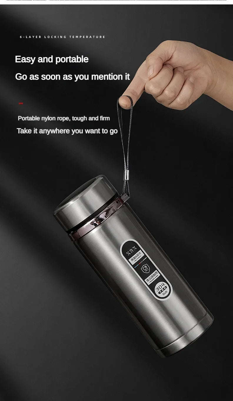 500ML-1Liter Stainless Steel Thermos Bottle with LED Temperature