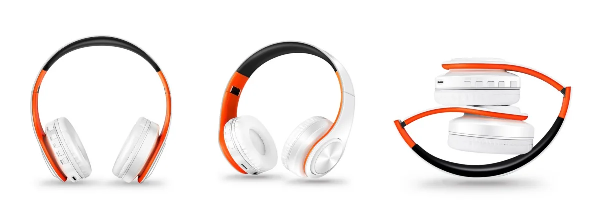 HIFI Stereo Earphones Bluetooth Headphone Music FM and Support SD