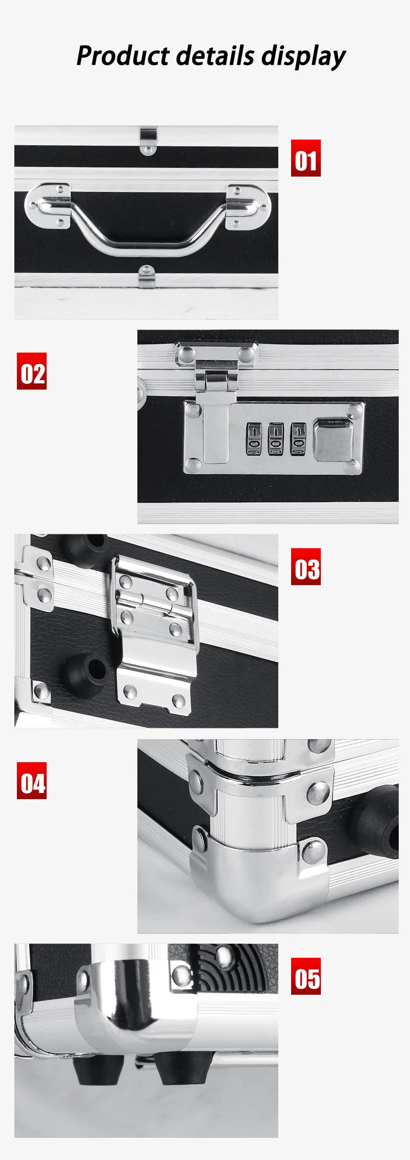 Aluminum Alloy Repair Tool Case Portable Hardware Tools Storage Box Safe Shockproof Instrument Equip - Gallery image 10