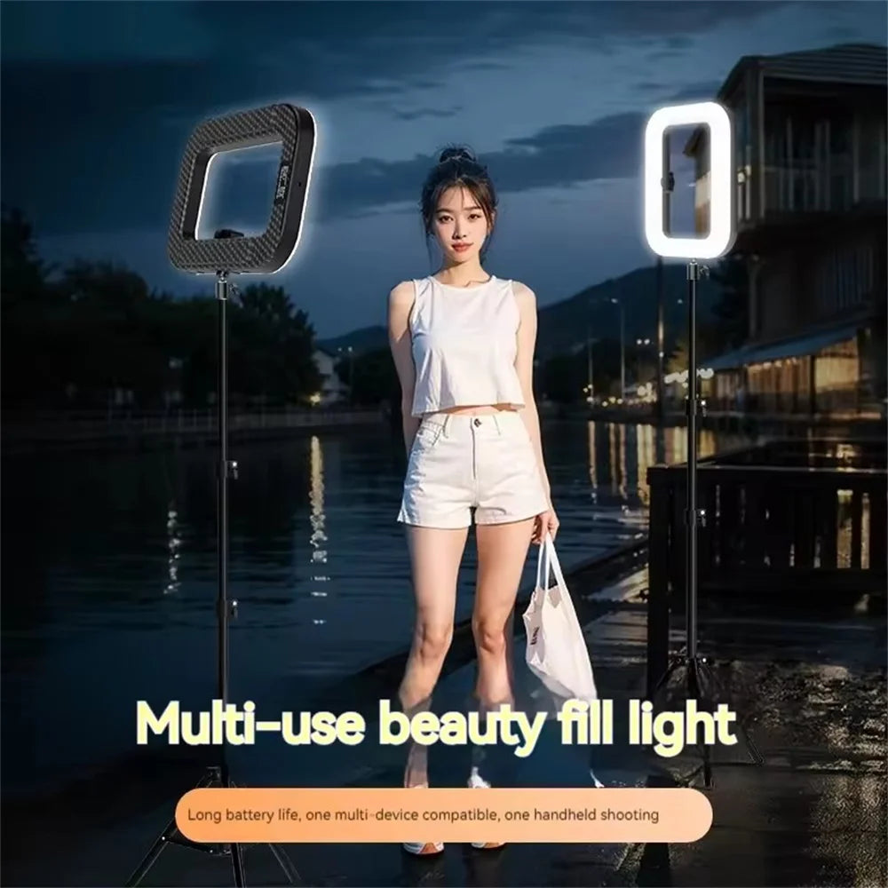 New Handheld Ring LED Rechargeable Fill light Mobile Phone Live