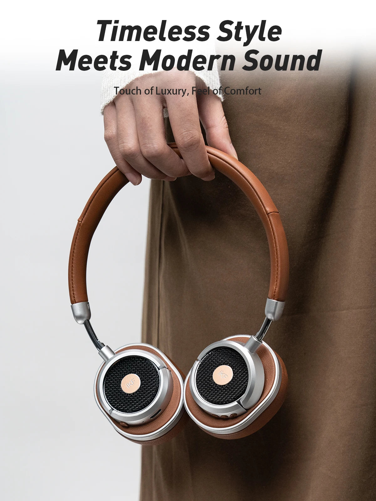 iKF Rona Vintage Fashion 42dB Active Noise Cancellation Headband