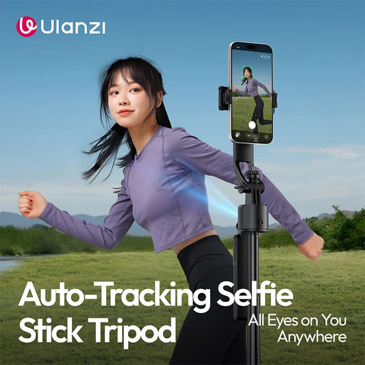 Ulanzi TT23 Auto-Tracking Selfie Stick Tripod for Travel Vlo...